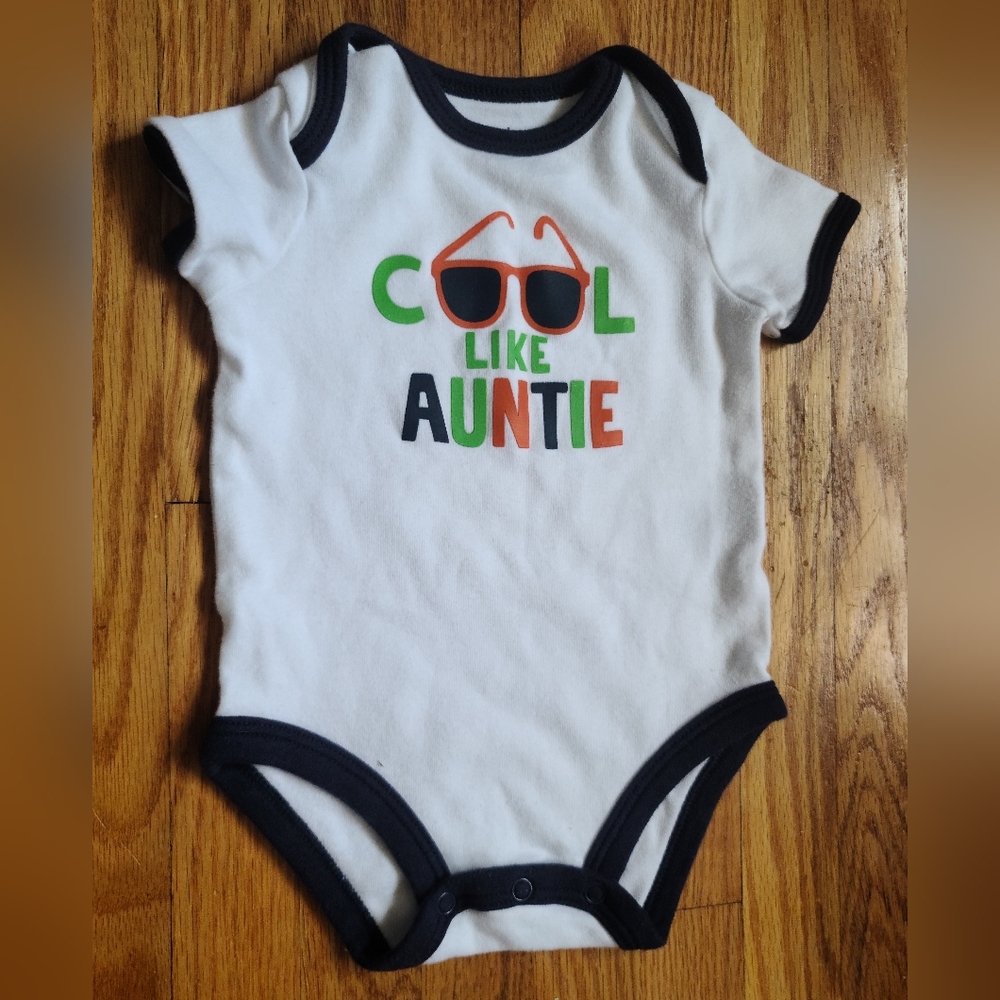15 for $10 - Carter's 6m "Cool like Auntie" Onesie